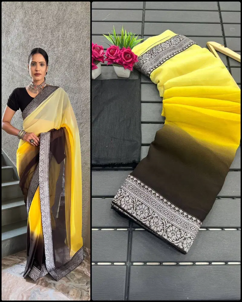 Saanny 2 By AAB Designer Lace Georgette Readymade Saree Online Wholesale